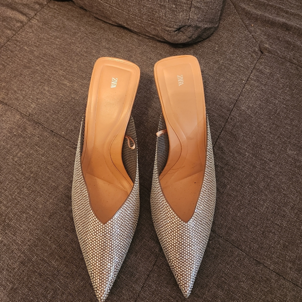 Summer sale! Rhinestone mules from. Zarah!!